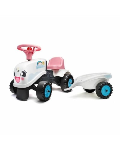 Falk Aufsitzbarer Rainbow Farm Schwarzer Trettraktor für Kinder
