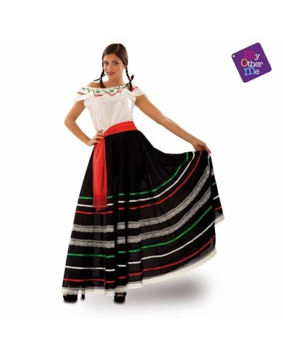 Costume Messicano Adulti - Sombrero, Poncho e Pantaloni - Festa a Tema
