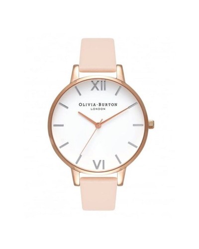 Olivia Burton Montre Femme Florale OB16BDW21 - Cadran Blanc & Or Rose
