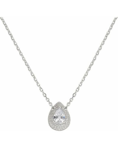 Amen Women's Necklace CLGOBBBZ Rosary Silver 925 with Black Crystals
