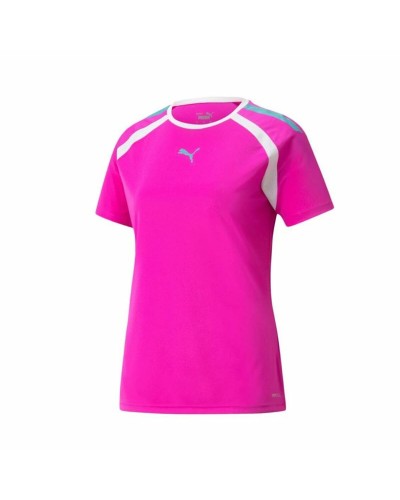 Sport T-shirt Korte Mouwen Puma Team  Fuchsia