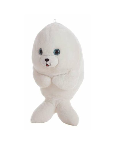 Weißes Robben Plüschtier, weich - 24cm - Kuscheliges Geschenkidee

