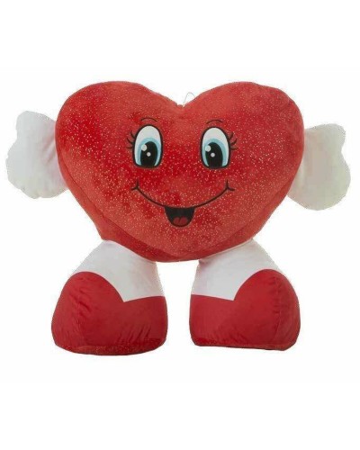 Peluche Corazón Rojo 32cm - Suave Cojín Decorativo - Regalo Romántico
