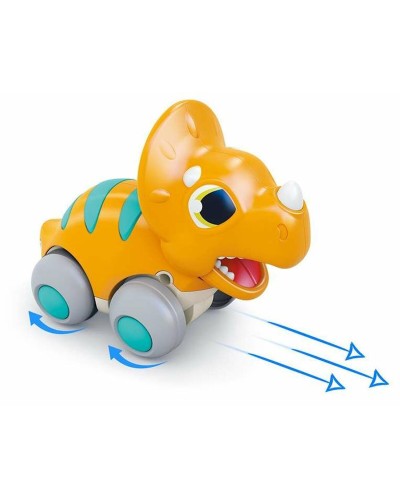 Dinosauro Meccanico a Molla Arancione - Giocattolo Retro 13cm
