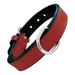 Collier Matelassé pour Chien Gloria Rouge (35 x 1,5 cm)
