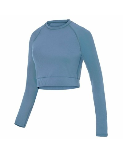 Dames-T-Shirt met Lange Mouwen Joluvi Blauw Indigo