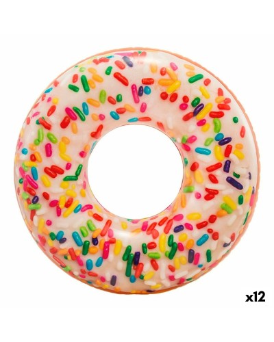 Täytettävä rengas Intex Donut Valkoinen 114 x 25 x 114 cm (12 osaa)
