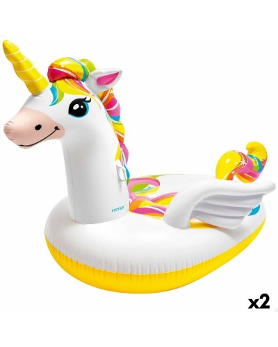 Intex Aufblasbares Einhorn Groß - 251x163cm (2 Stück) - Pool Relaxinsel
