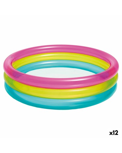 Intex Rainbow Rings Inflatable Pool 86cm - Kids 1+ Year
