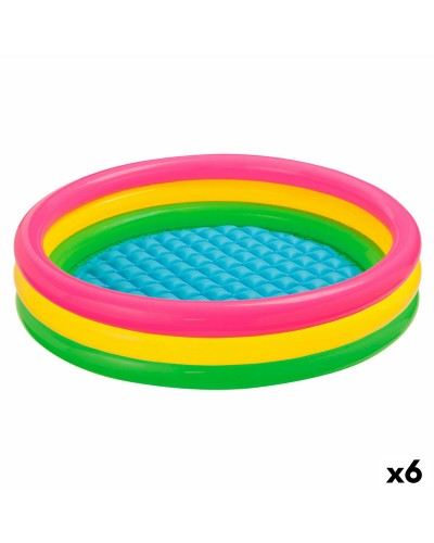 Intex Sunset Piscina Gonfiabile Bambini 114cm - 131L Anelli Colorati
