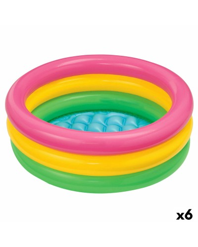 Intex Sunset Piscine Gonflable pour Enfants 86cm - 68L Anneaux Colorés
