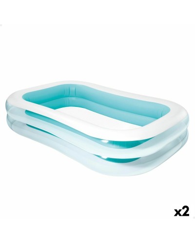 Intex Piscina Gonfiabile Family 262cm - 770L Bianco/Verde (2 Unità)
