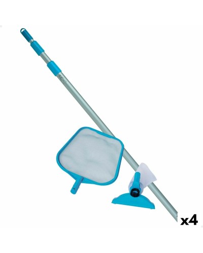 Intex Kit d'entretien piscine : manche aluminium, épuisette, brosse, thermomètre

