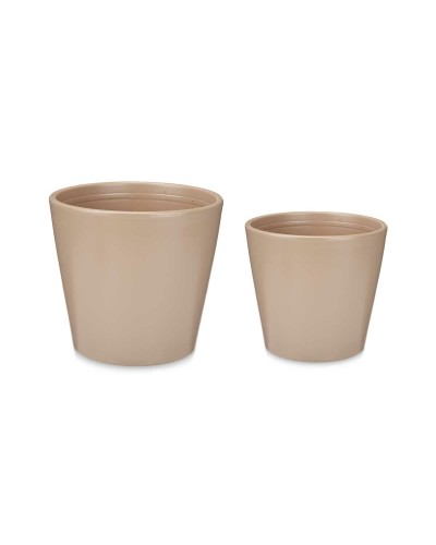 Ruukkusetti 2 Kappaletta Ø 22 cm Ø 28 cm Beige Savi