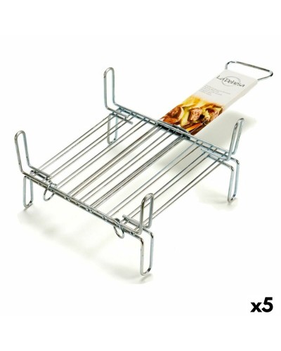 Doppelgrill aus verzinktem Stahl, 25 x 25 cm, 5er-Pack
