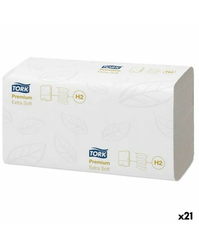 Papier absorbant Tork Pack Blanc, 21 unités, pour absorption élevée.
