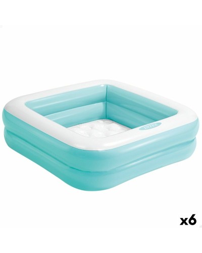 Puhallettava lasten kahluuallas Intex Neliö 57 L 86 x 25 x 86 cm (6 osaa)