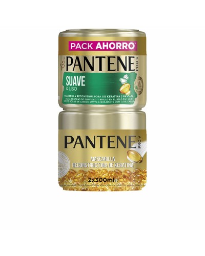 Pantene Kératine Masque Capillaire 600ml (2x300ml) - Répare & Fortifie
