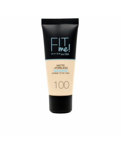 Vloeibare Foundation Maybelline Fit Me! Nº 100 Warm ivory 30 ml