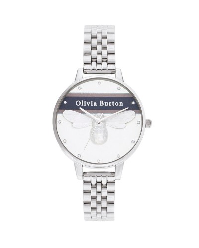 Olivia Burton Montre Femme Cadran Blanc 34mm - Élégante & Raffinée
