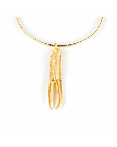 Shabana Tuent Damen Halskette Messing Vergoldet - Elastisches Halsband
