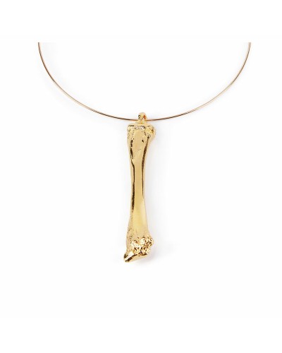 Shabama Been : Collier Femme Laiton Doré Rigide 13cm - Ras de Cou Élégant
