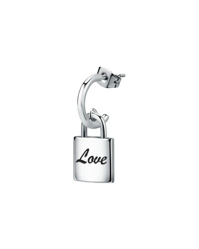 La Petite Story Women's Earrings 925 Sterling Silver Hoop Pendant LPS02ASD06
