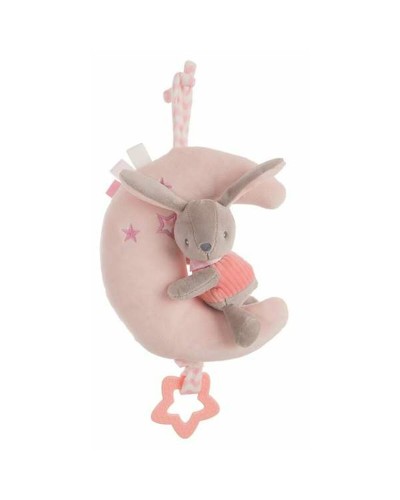 Peluche Coniglio Rosa Moon 25cm - Morbido e Coccoloso per Bambini
