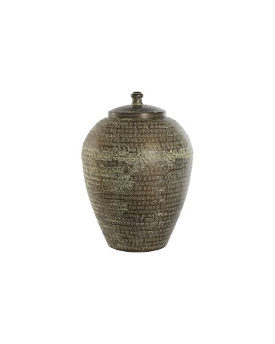 Vase ESPRIT Vert Aluminium, 40x40x49 cm, Décoration Élégante pour Intérieur et Extérieur
