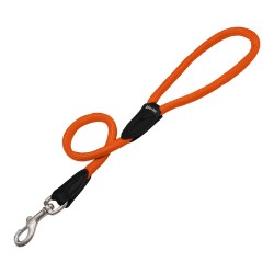 Laisse pour chien Gloria, 60 cm, orange, pour des promenades sûres et confortables.
