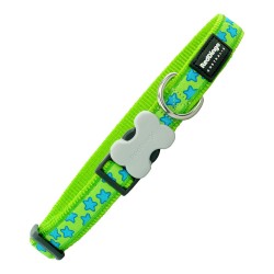 Collare per cani Red Dingo Stella regolabile, 31-47 cm, nylon resistente