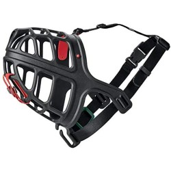 Muselière Gloria Albury Noir, Taille 5 - Sécurité Canine Confortable
