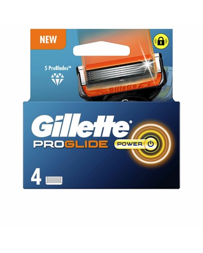 Gillette Fusion Proglide Power: Maquinilla de Afeitar para Hombre + 4 Recambios de Cuchillas
