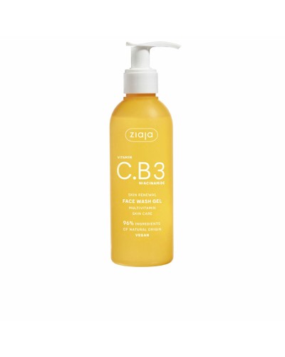Ziaja Vitamin C.B3 Cleansing Face Gel Niacinamide Brightening 190ml
