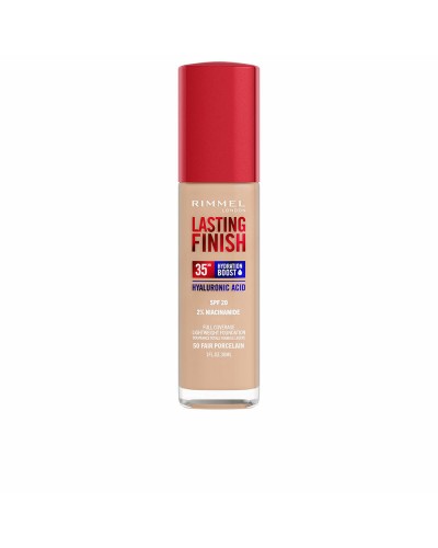 Rimmel London Lasting Finish Base de Teint 050 Fair Porcelain SPF20 30ml - Longue Tenue
