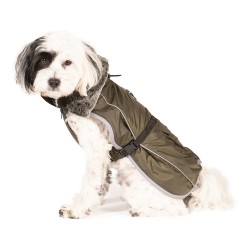 Manteau Vert Barber Tools Aspen pour Chiens - 60 cm - Protection contre le Froid et l'Eau

