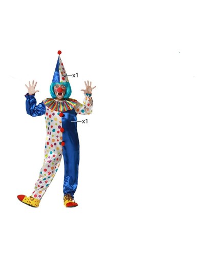 Carnival Costume Child Clown Colorful - Funny & Cheerful
