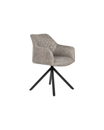 Chaise de salle à manger DKD Home Decor, gris foncé 55 x 58 x 83 cm
