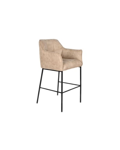 Kruk DKD Home Decor Zwart Beige Metaal 59 x 60 x 107 cm