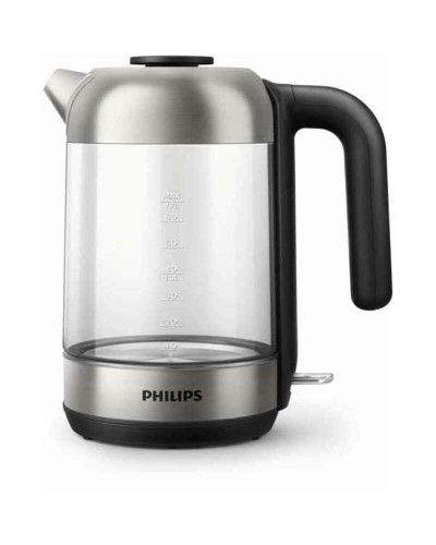 Hervidor de Agua Eléctrico Philips HD9339/80 1.7L, 2200W Acero Inoxidable Negro
