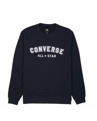 Converse Sweat-shirt Homme Coupe Classique All Star Noir - Sweat-shirt de Sport
