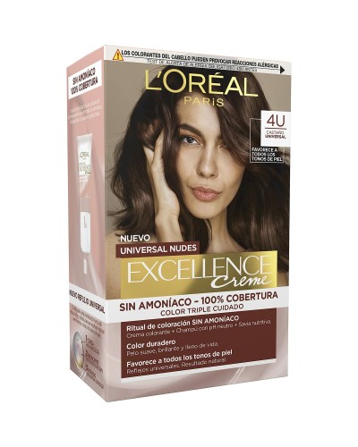 L'Oréal Excellence Châtain : Coloration Permanente Cheveux + Couverture Totale

