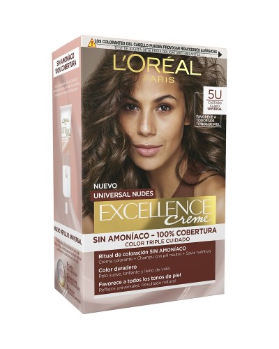 L'Oréal Excellence : Coloration Châtain Clair Permanente - Couverture Totale
