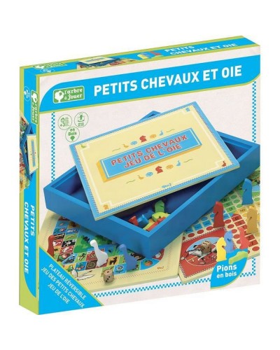 Juego de la Oca Little Horsesan: Juego de Mesa Educativo de Madera para Niños
