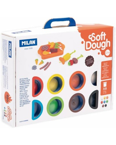 Milan Pasta Modeladora Soft Dough BBQ - Multicolor, Juego Creativo
