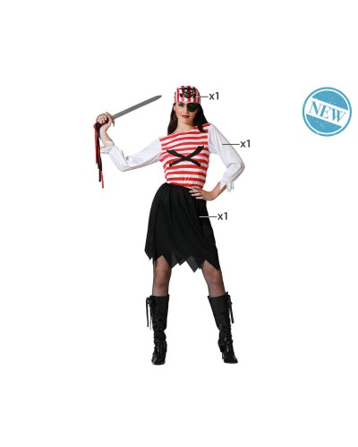 Adult Pirate Costume - Halloween, Theme Party Dress-up - One Size
