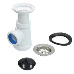 Sifón para lavabo Fontastock, tubo de 1/2", desagüe de lavabo.
