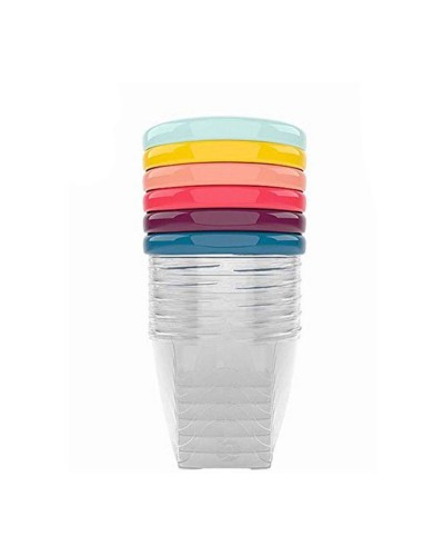 Babymoov Babybols Wiederverwendbare Lebensmittelbehälter 250 ml (6er-Pack)
