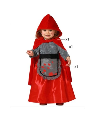 Déguisement Petit Chaperon Rouge Sanglant Enfant - Costume Halloween
