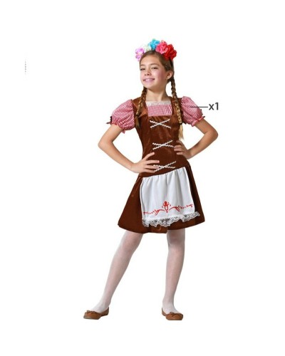 Bayerische Kinder Tracht Braun - Deutsches Oktoberfest Dirndl
